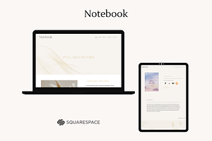 Notebook Squarespace 7.1 Template