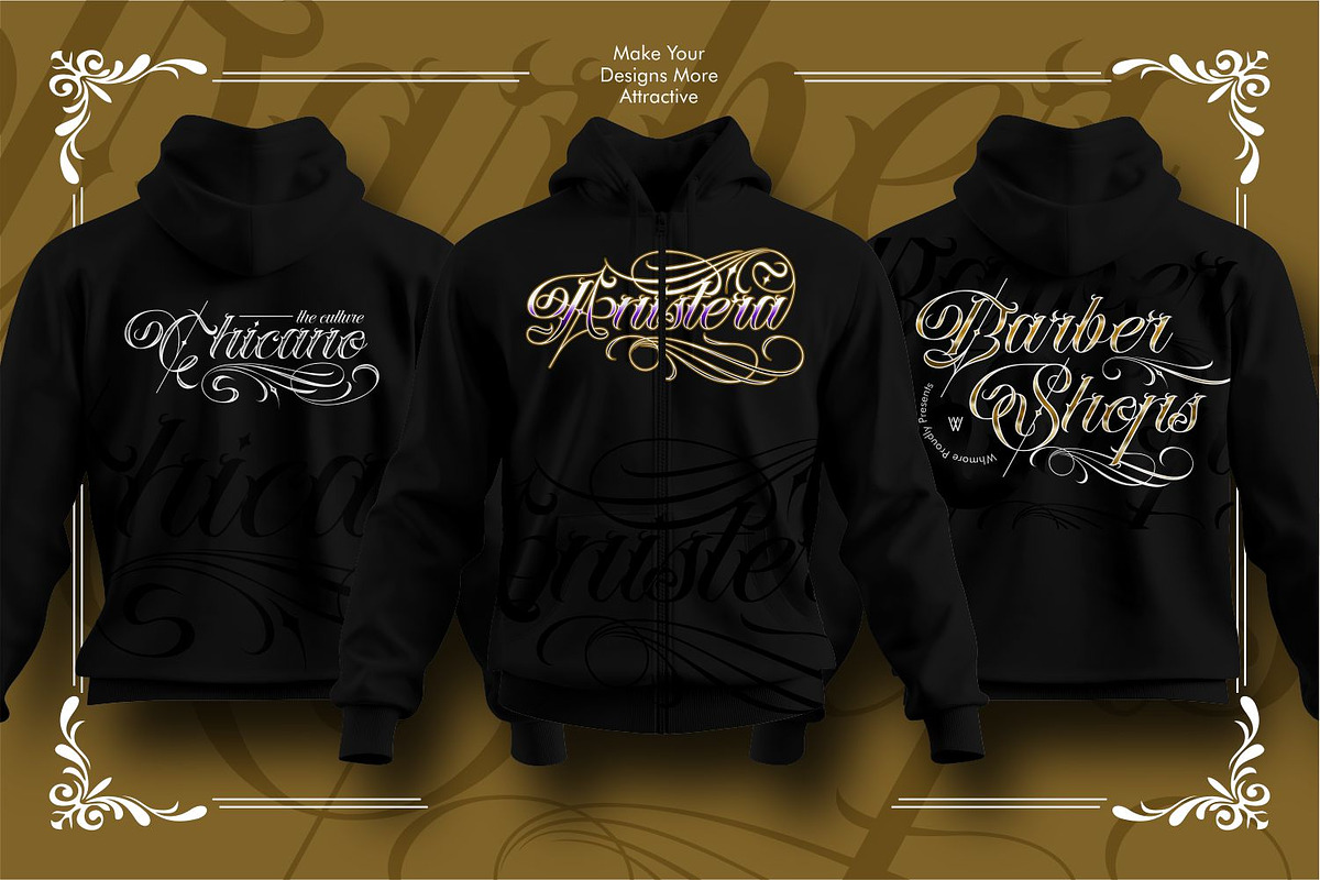Ulgiora Edgy and  Luxurious Tattoo, a Script Font by WhymoreArt (Photo 10 of 12)