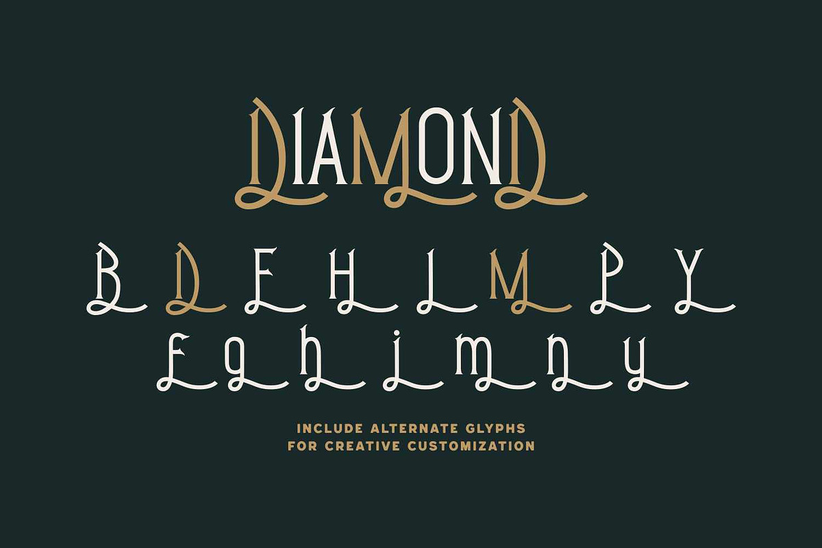 Ceihoms Vintage Lettering, a Font by Imoodev (Photo 4 of 5)