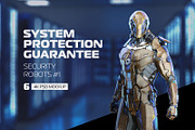 Security Robots Mockup #1, a Product Mockup by ARKS ACADEMY (Thumbnail 1 of 8)