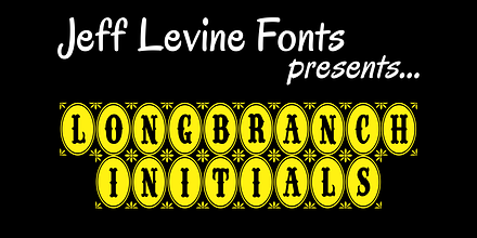 Longbranch Initials JNL, a Symbol Font by Jeff Levine Fonts
