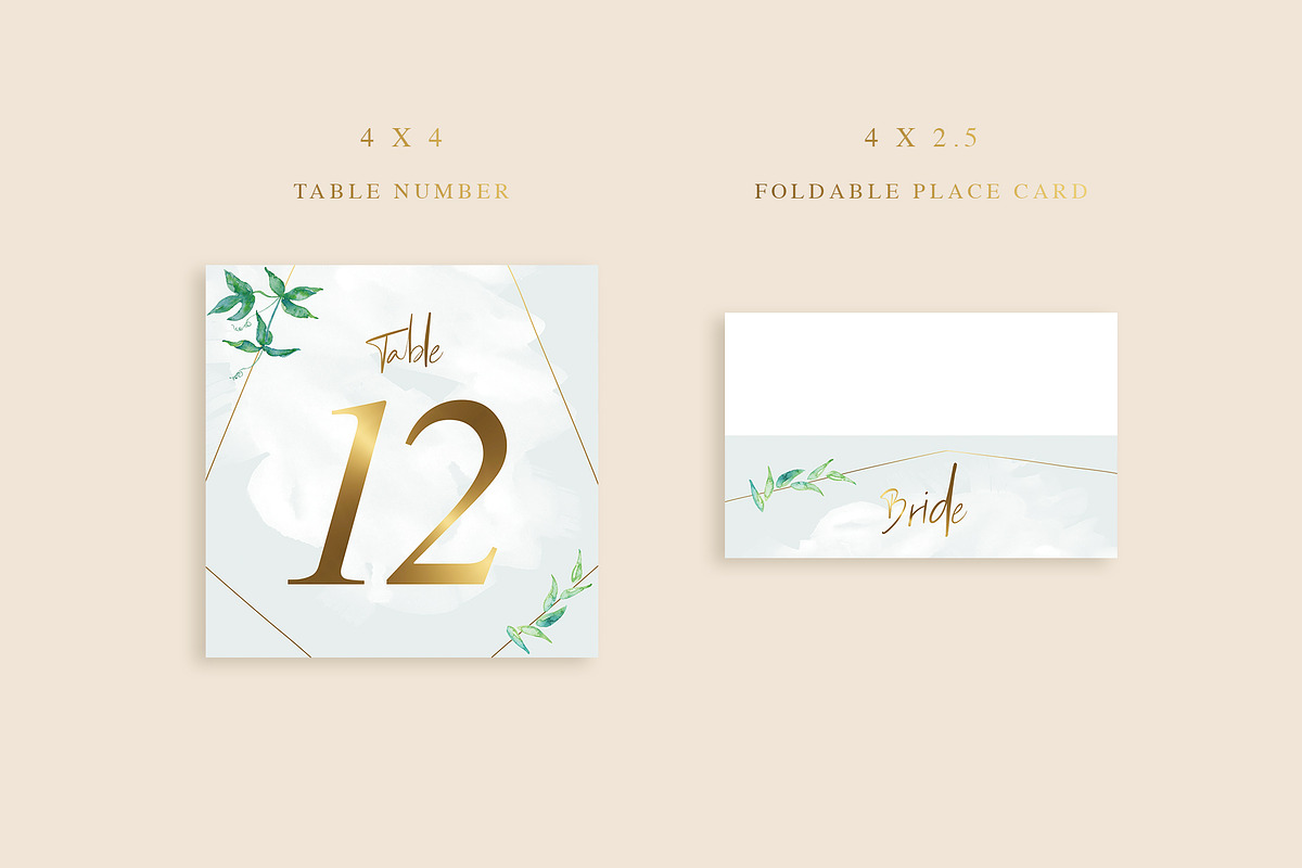 Botanical Wedding Invitation Suite, an Invitation Template by With Love Ethel (Photo 6 of 7)