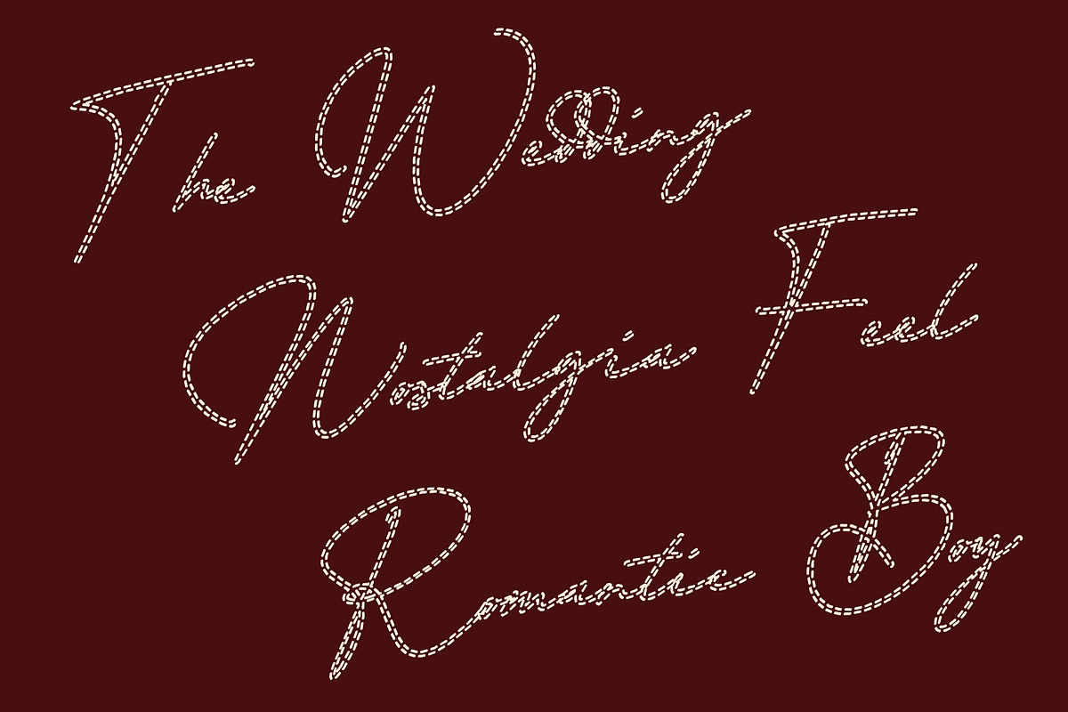 CS Aisling Dashed, a Script Font by Craft Supply Co. (Photo 3 of 8)