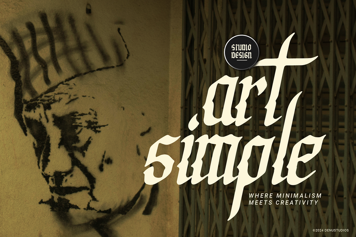 Syclone | Blackletter Typeface, a Blackletter Font by Denustudios (Photo 3 of 12)