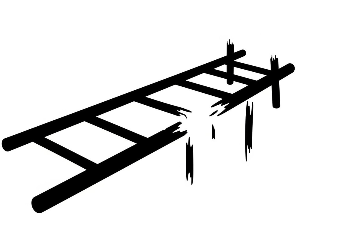 50 Broken Ladder Silhouette Bundle, an Illustration by Designs_River (Photo 22 of 51)