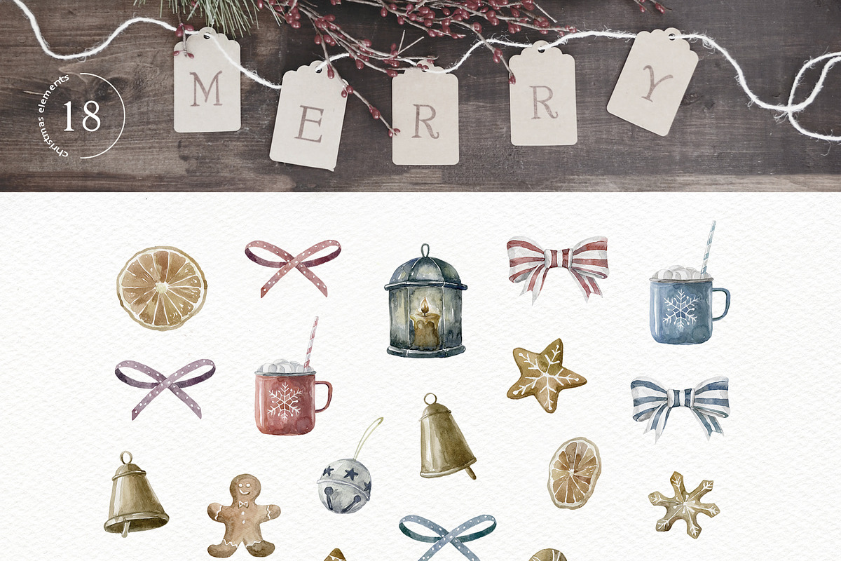 Сool CHRISTMAS Bundle., a Seasonal Illustration by Designwork (Photo 49 of 73)