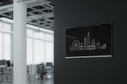 Collection of 14 cities skylines, an Illustration by GlebTagirov (Thumbnail 7 of 9)