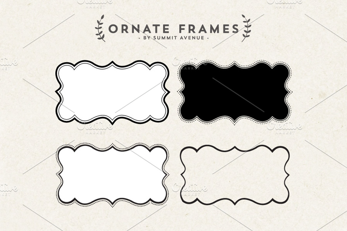 Ornate Decorative frames preview 5
