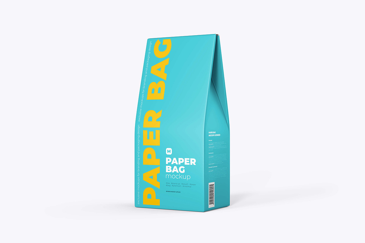 Paper Bag Mockup. Half Side - L view, a Packaging Mockup by easymock (Photo 10 of 11)