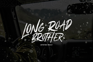 Better Rolling - Brush Font