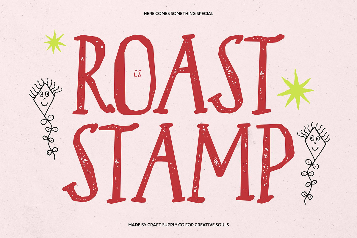 CS Roast Stamp, a Handwritten Font by Craft Supply Co. (Photo 1 of 8)