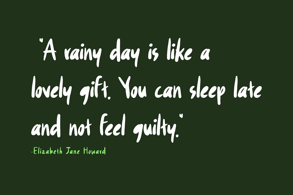 Rainys -Cute Handwritten, a Handwritten Font by Lemon Studio Type (Photo 4 of 6)
