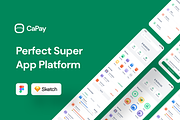 CaPay Wallet iOS UI Kit, an UI Kit Template by CaDesign (Thumbnail 1 of 7)