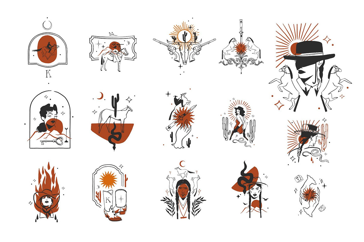 Wild west set, a Person Illustration by Anastasy_helter (Photo 1 of 16)
