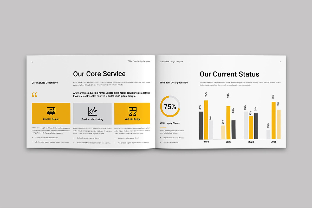 White Paper Template | Landscape, a Brochure Template by ElvinPrint (Photo 4 of 10)