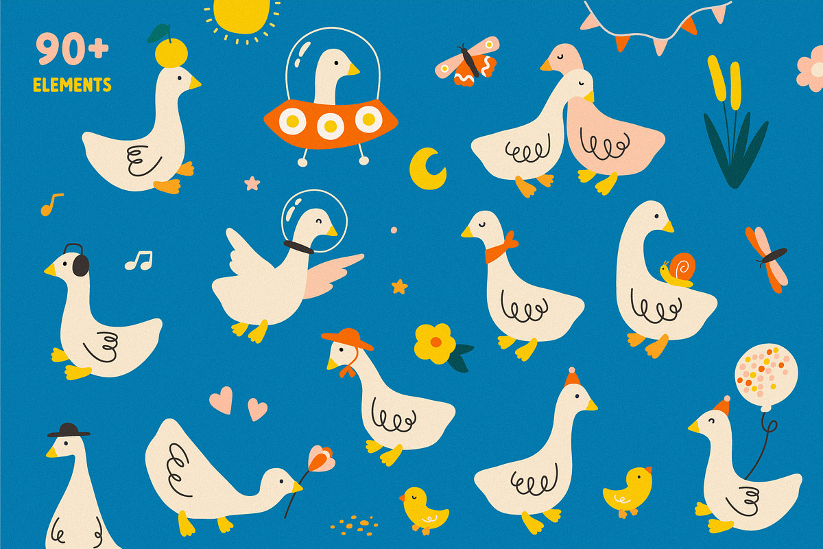 Little goose | Cute font, a Font by JuliaVolkova (Photo 6 of 11)