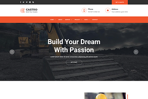 Construction Company Template VueJS