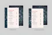 Editable Price List Templates, a Social Media Template by Ink Gallery (Thumbnail 2 of 7)