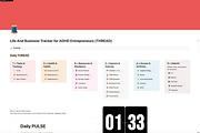 Life & Biz Tracker Notion Template, an App Template by Red Thread Studio (Thumbnail 3 of 3)