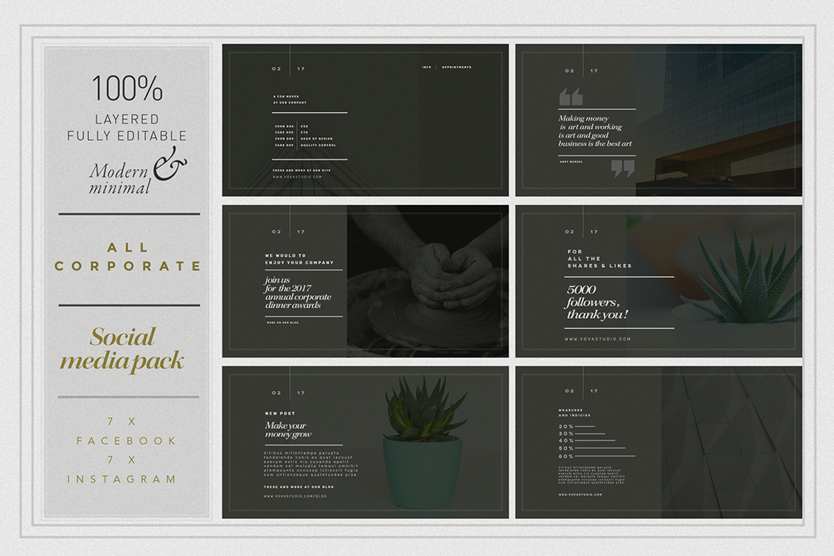 170 + SocialMedia ultimate Bundle, a Social Media Template by Vova (Photo 3 of 15)