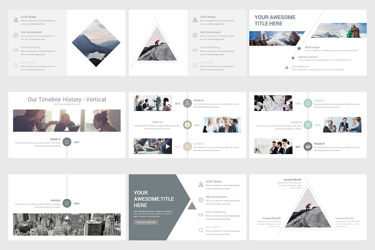 Modern Google Slides Template, a Presentation Template by SlideSalad (Photo 10 of 17)
