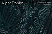 Night Tropics seamless patterns, a Pattern Graphic by ANAKOTO (Thumbnail 19 of 20)
