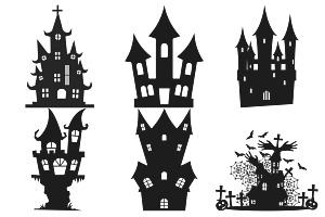 Halloween Haunted Houses Set 1