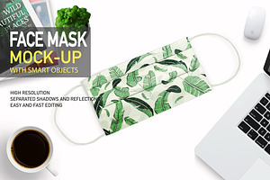 FACE MASK PROTECTION PSD MOCKUP
