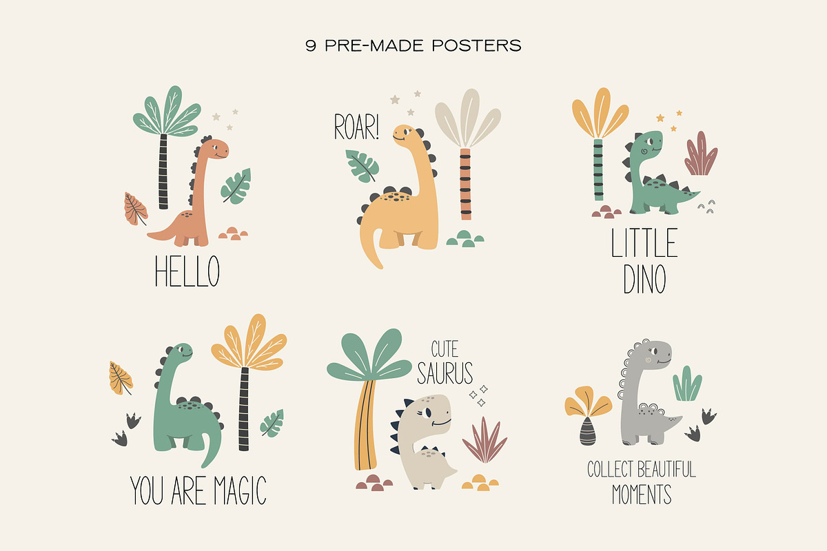 Baby Dino - Kids Font, a Sans Serif Font by EltaMaxArt (Photo 5 of 12)