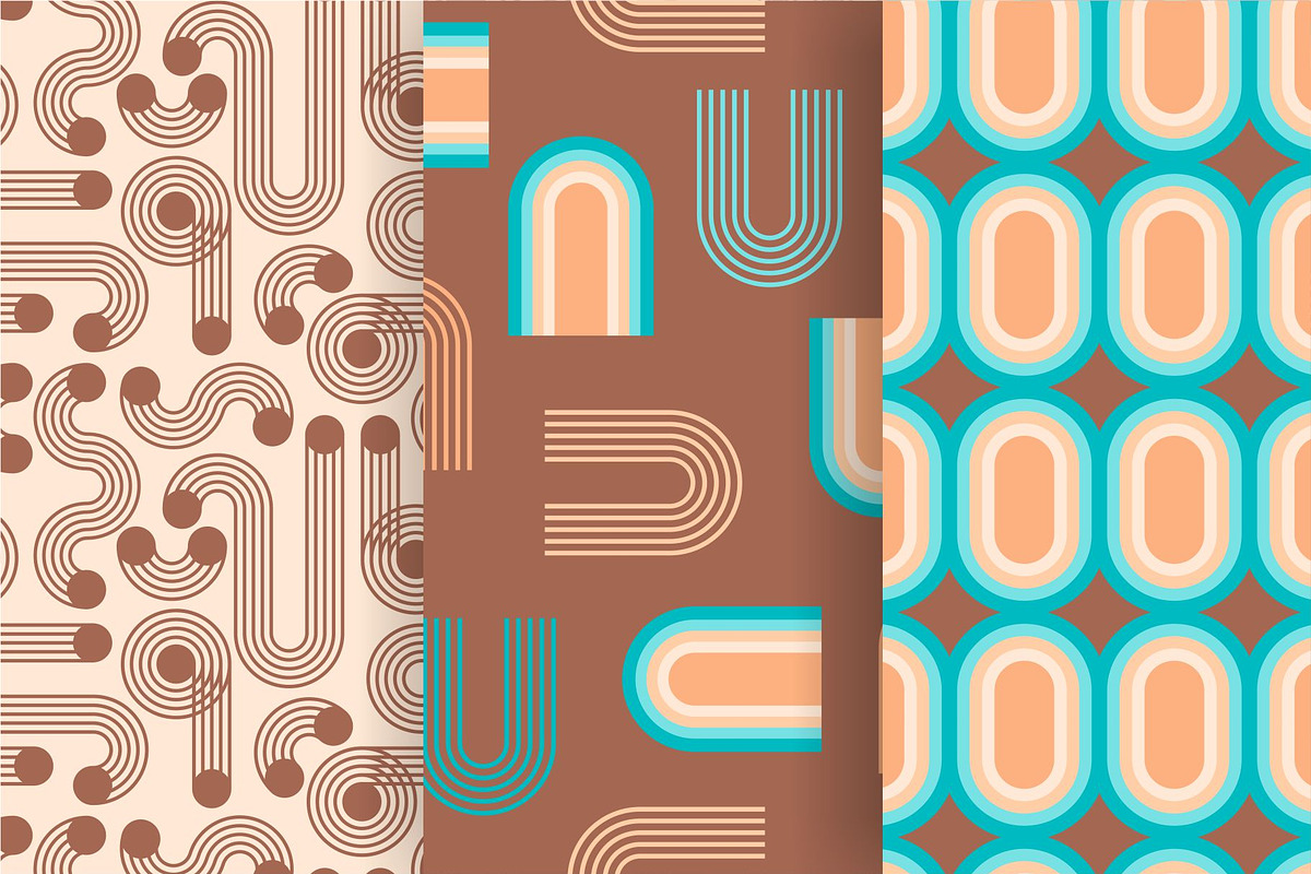 Contemporary Art. Seamless patterns, a Pattern Graphic by Nadia Grapes