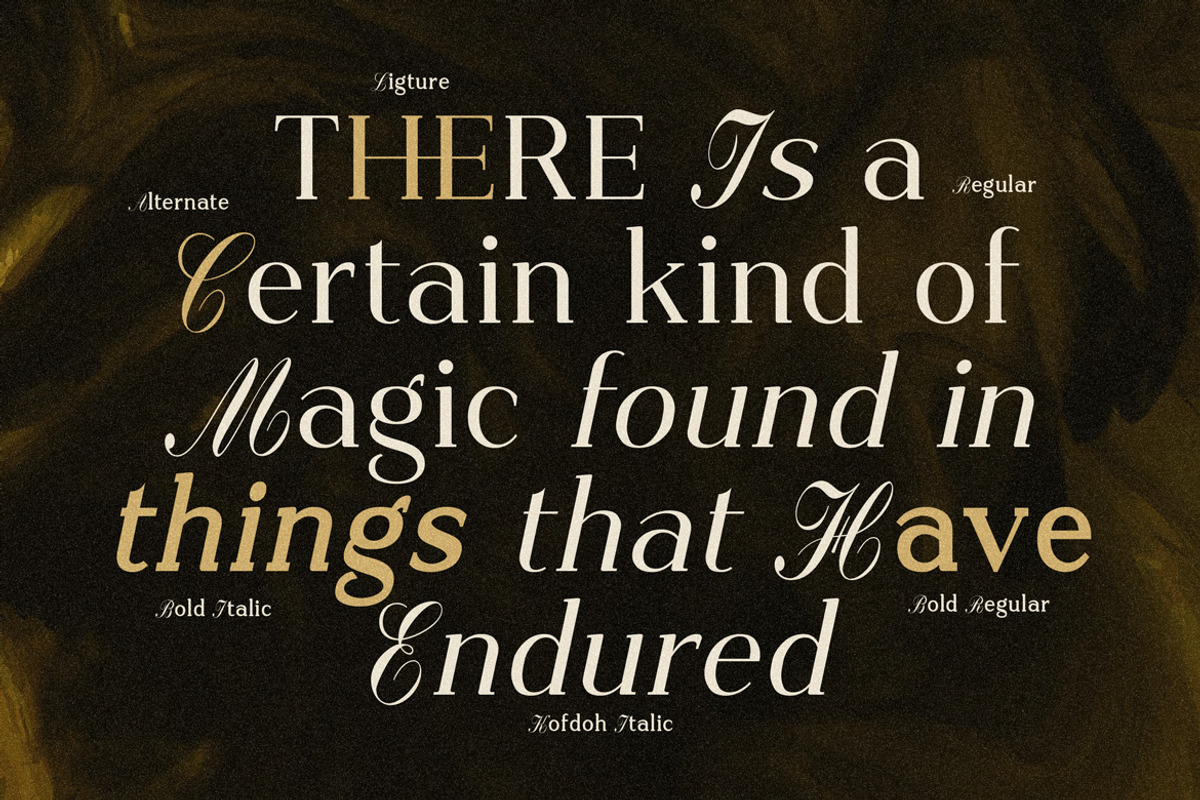 Kofdoh Elegant Serif Font Family, a Serif Font by kangfont Studio (Photo 5 of 10)