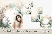 Winter Junk Journal Pages Bundle., a Seasonal Illustration by GalaDesign03 (Thumbnail 1 of 11)