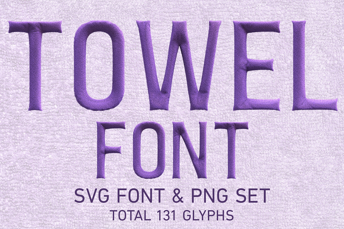 Towel SVG Font & PNG Set, a Sans Serif Font by Creative Graphics (Photo 1 of 7)