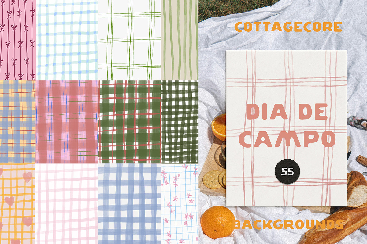 Cottagecore Picnic Backgrounds, a Background Graphic by Lana Elanor (Photo 9 of 10)