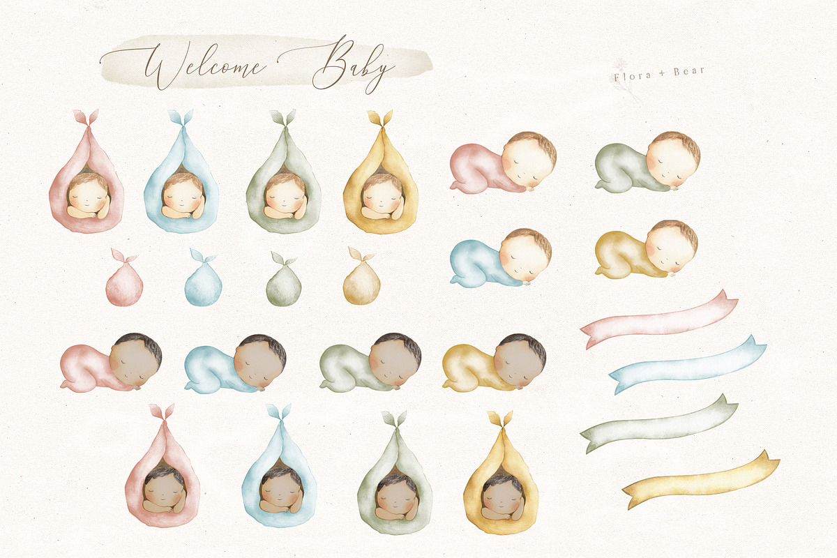 Welcome Baby, an Illustration by Flora+Bear (Photo 2 of 7)