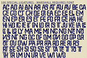 MARSHALL REQUIRES - FUTURISTIC FONT, a Sans Serif Font by 177Studio (Thumbnail 7 of 8)