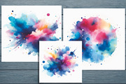 Abstract Colorful Watercolor Splash, an Illustration by Lesia.kabakova (Thumbnail 2 of 3)