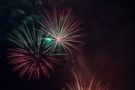Fireworks at the summer party
