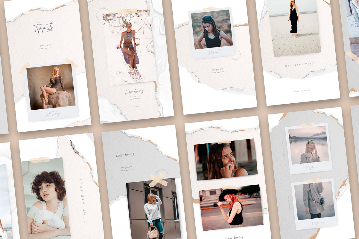 Ripped Paper 24 Instagram, a Social Media Template by Stories Collective (Photo 2 of 6)