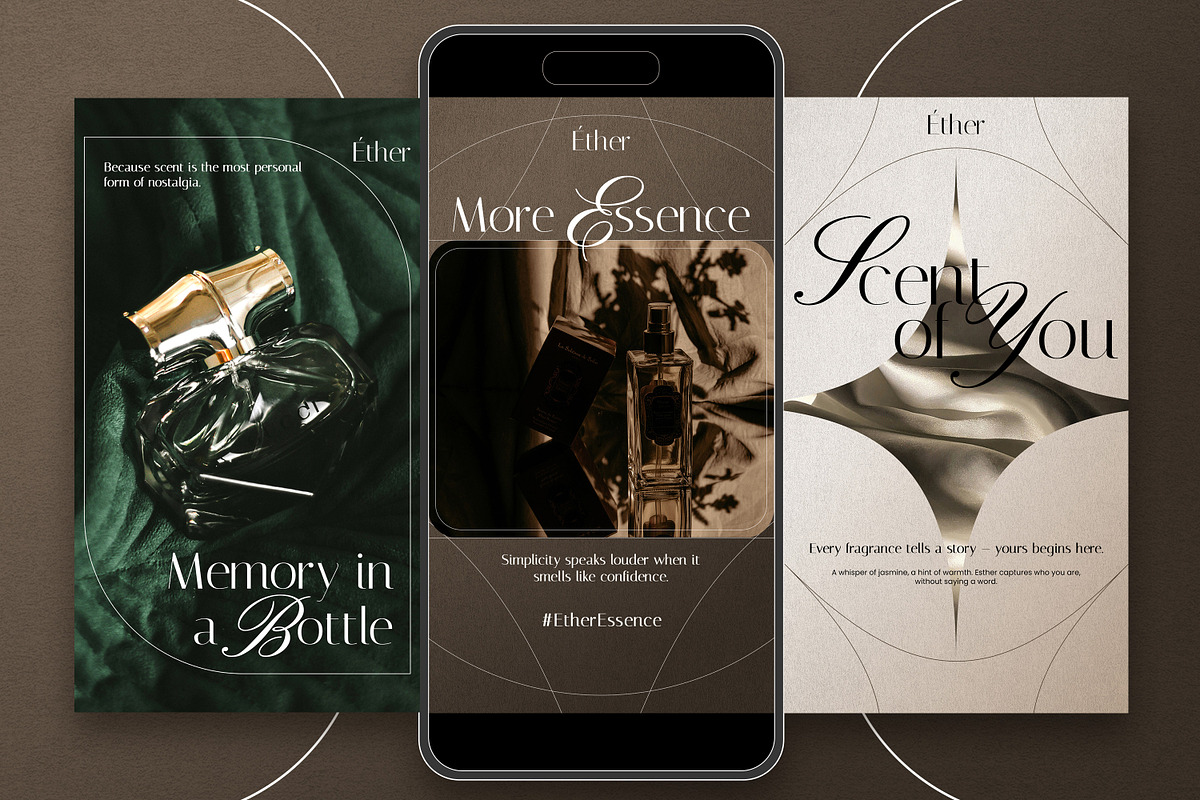 Ether Parfume Instagram Pack, a Social Media Template by Nenjo Studio (Photo 4 of 5)