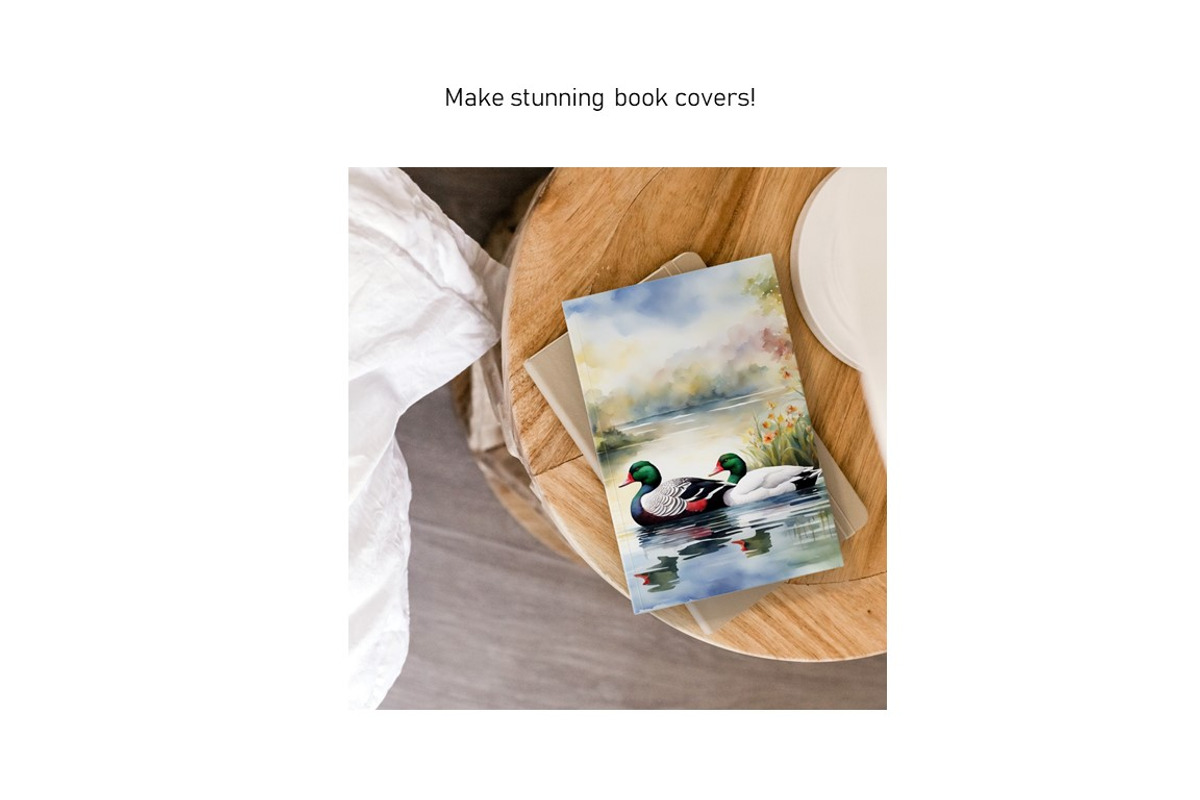 Watercolor Duck Pond Set 2, an Animal Illustration by Kat's Artful Creations (Photo 5 of 9)