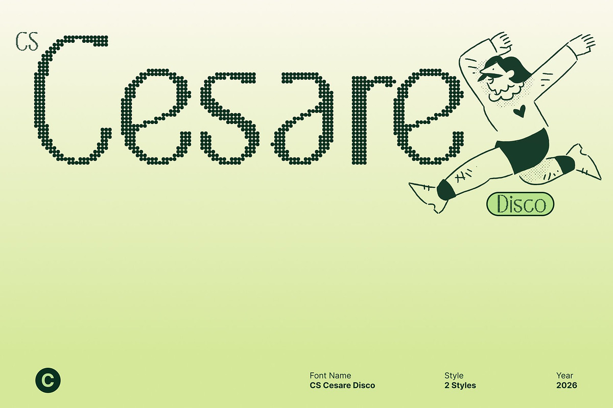 CS Cesare Disco, a Sans Serif Font by Craft Supply Co. (Photo 1 of 8)