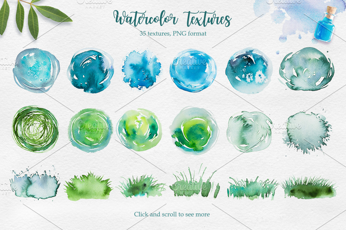 Tropical. Watercolor illustrations., a Decorative Illustration by AlexGreenArt (Photo 10 of 12)
