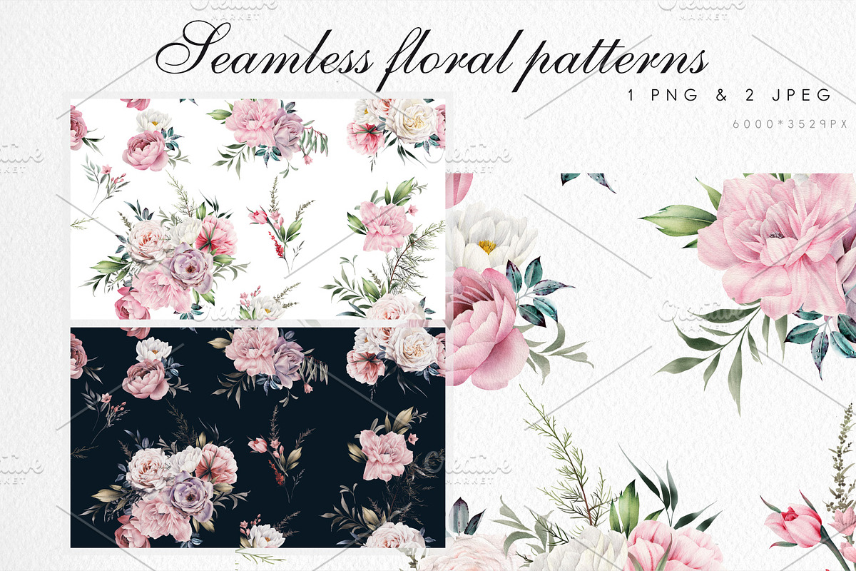 SALE Watercolor flowers, a Decorative Illustration by ollalya (Photo 11 of 12)