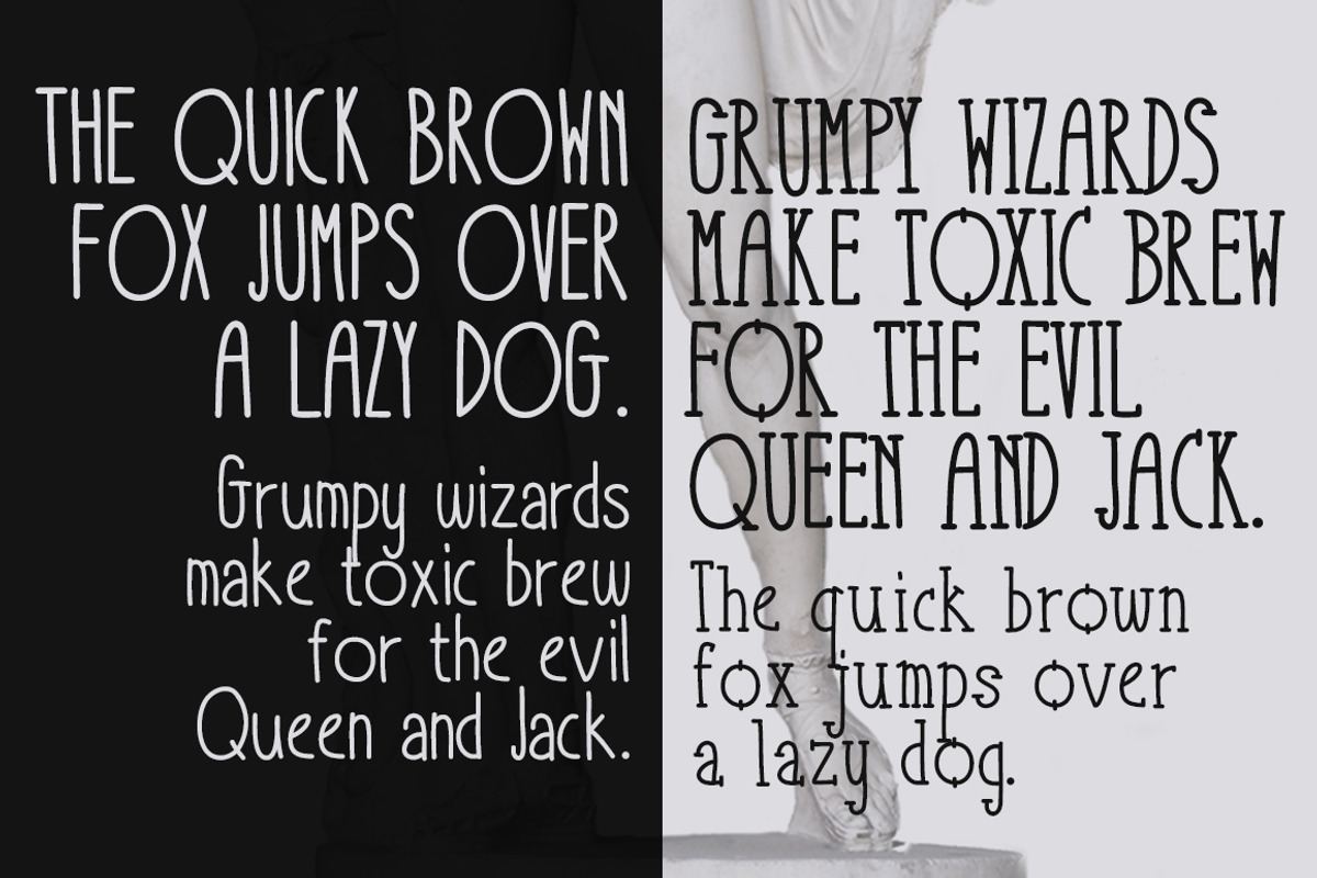 Take It or Leave It - 3 font family preview 2