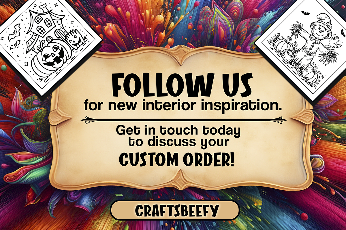 Easy Cute Halloween Coloring Pages, a Seasonal Illustration by Craftsbeefy (Photo 4 of 4)