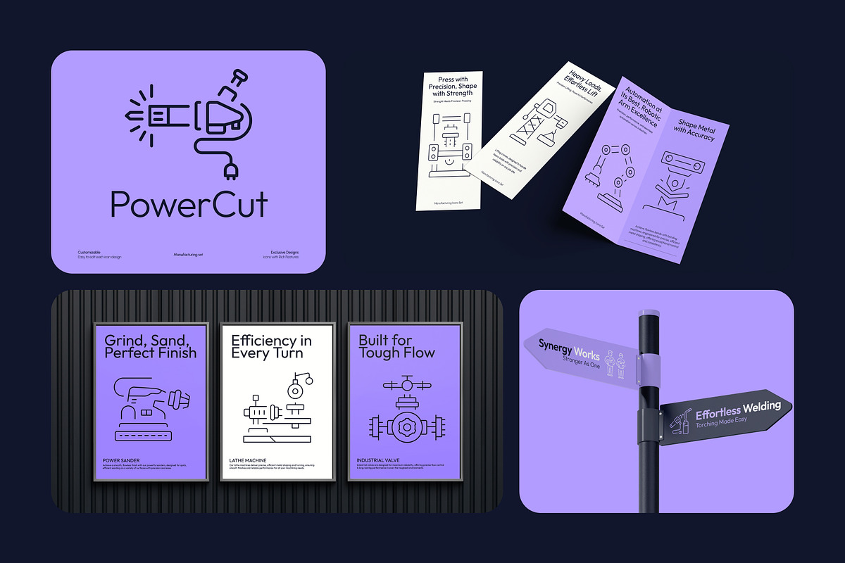 Manufacturing Icon Art Set, an Outline Icon by Prosymbols (Photo 4 of 8)