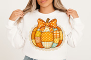 Preppy Floral Pumpkin PNG, an Illustration by Libby Wishes (Thumbnail 5 of 11)