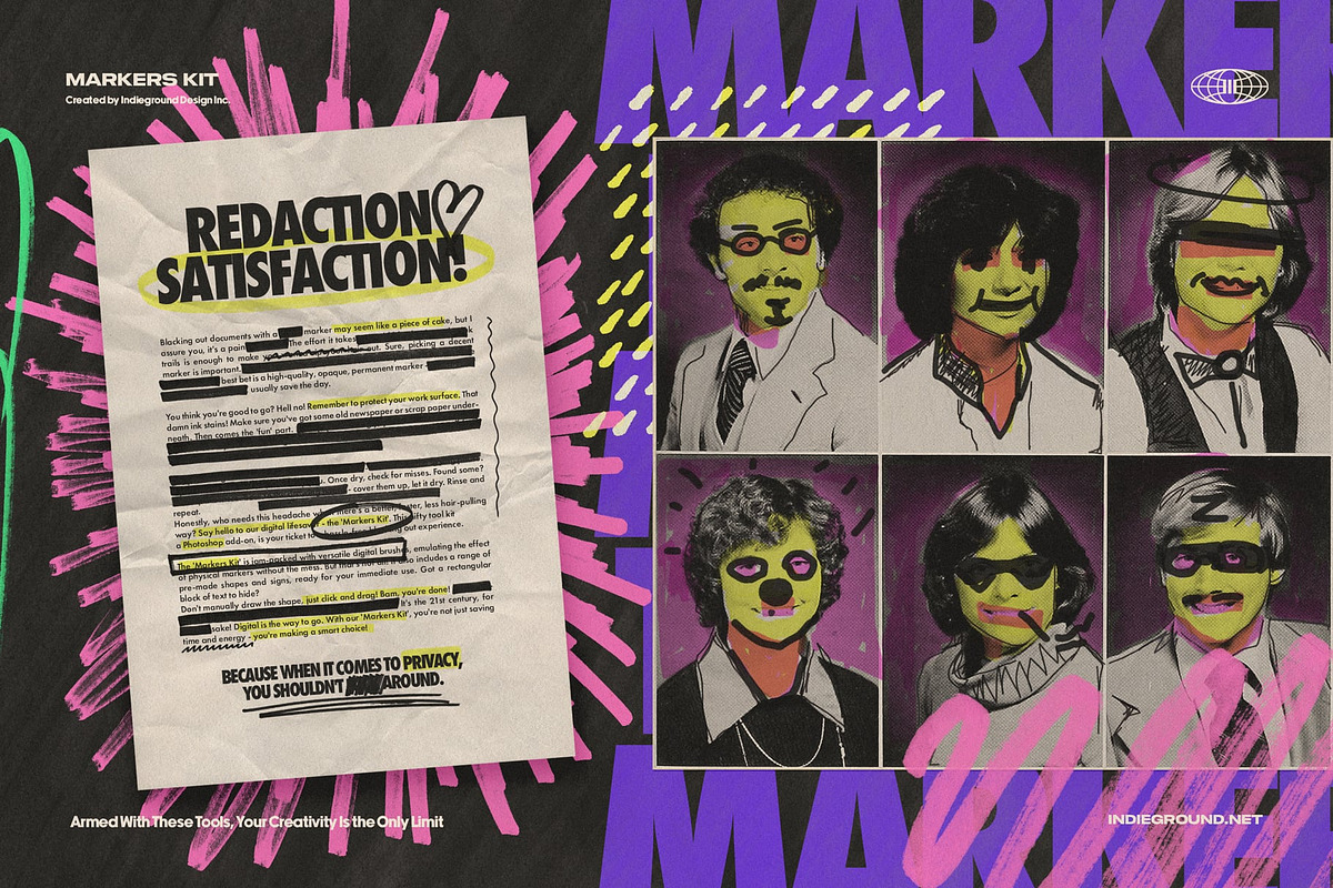 Markers Kit, an Object Graphic by Indieground Design Inc. (Photo 3 of 16)