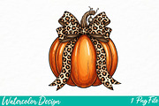 halloween pumpkin png, Coquette png, an Illustration by Watercolor design (Thumbnail 1 of 3)